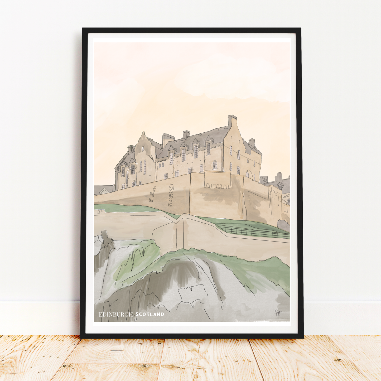 Edinburgh Castle Art Print