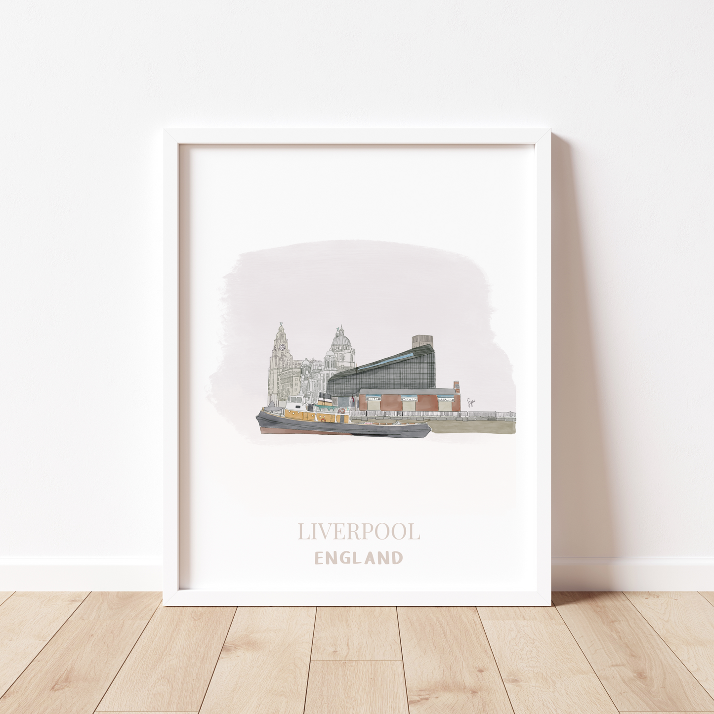 Liverpool Skyline Wall Art Print