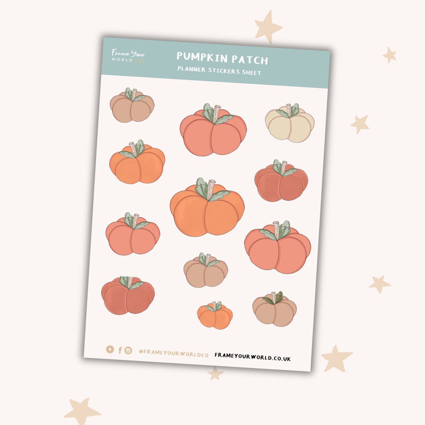 Pumpkin Patch Sticker Sheet