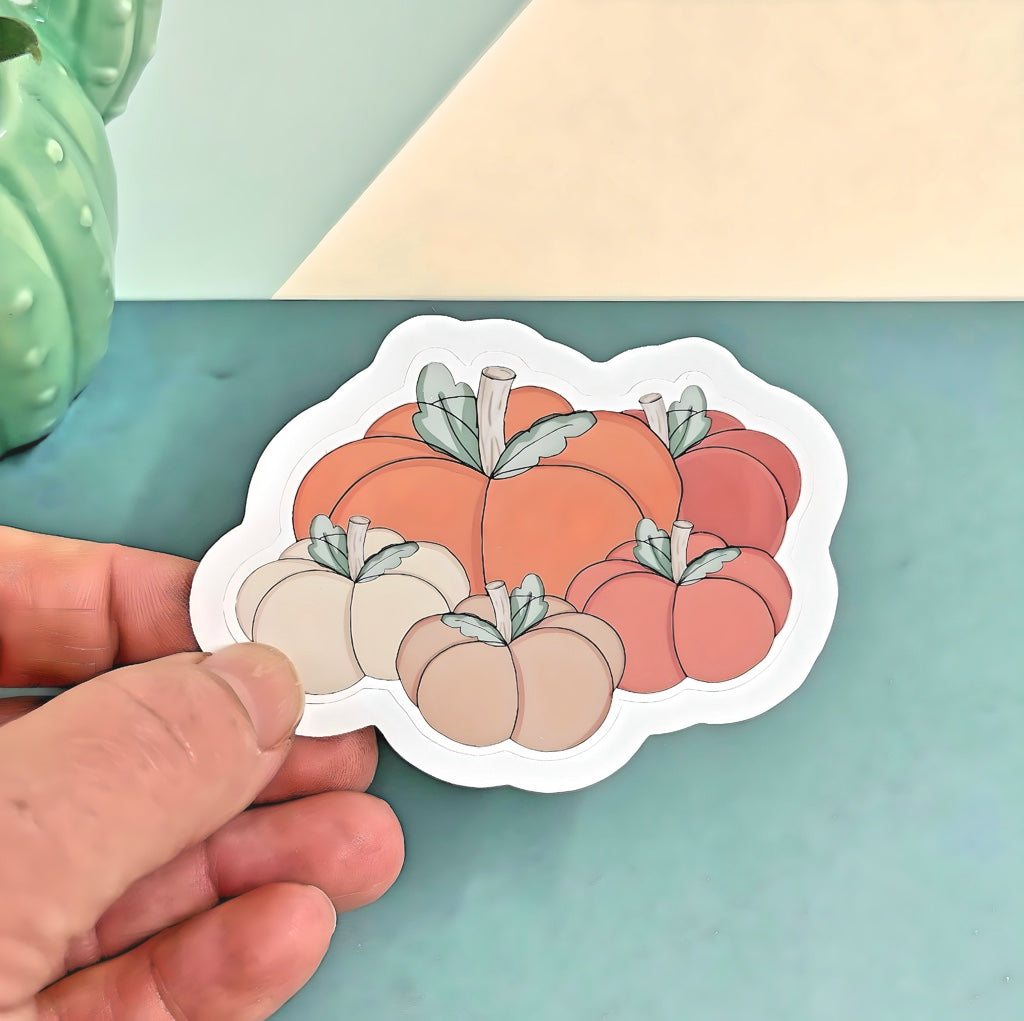 Autumn Pumpkin Patch Vinyl Sticker