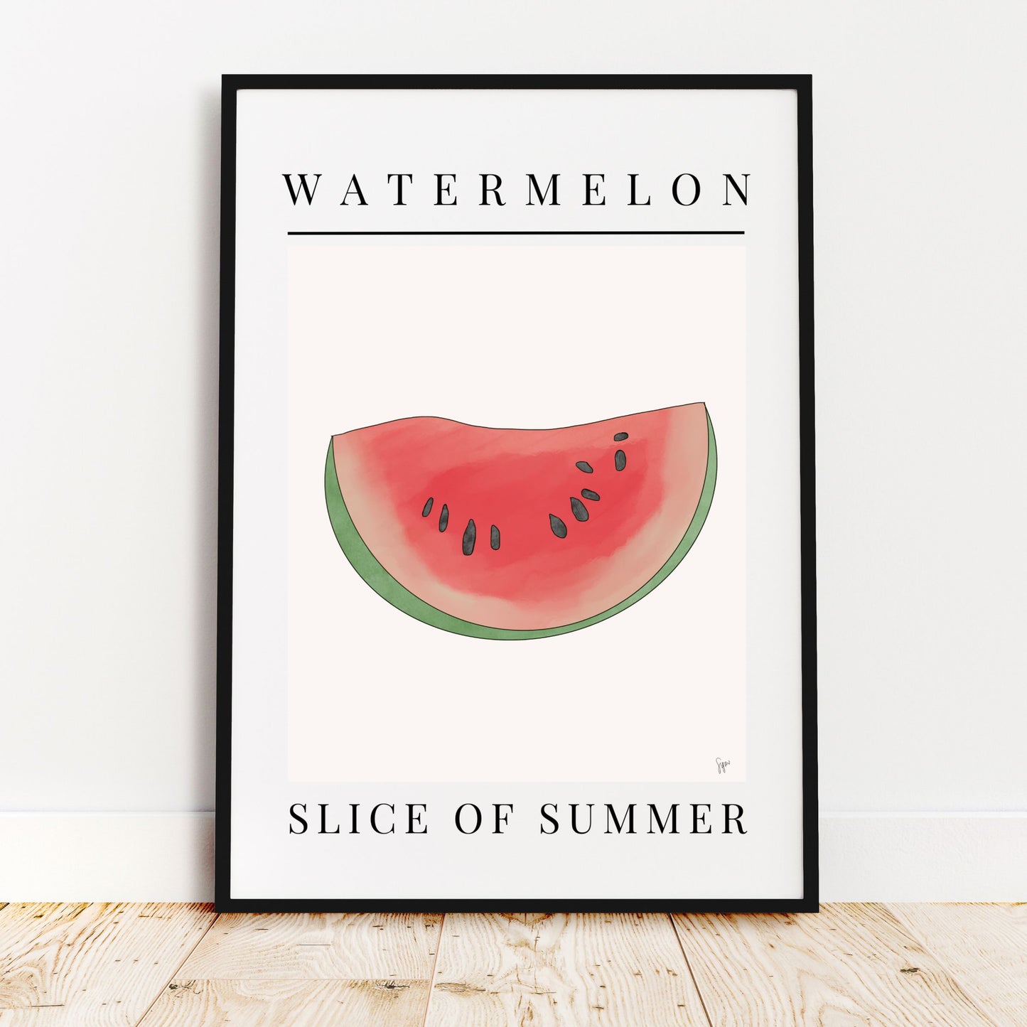 Watermelon Slice Art Print