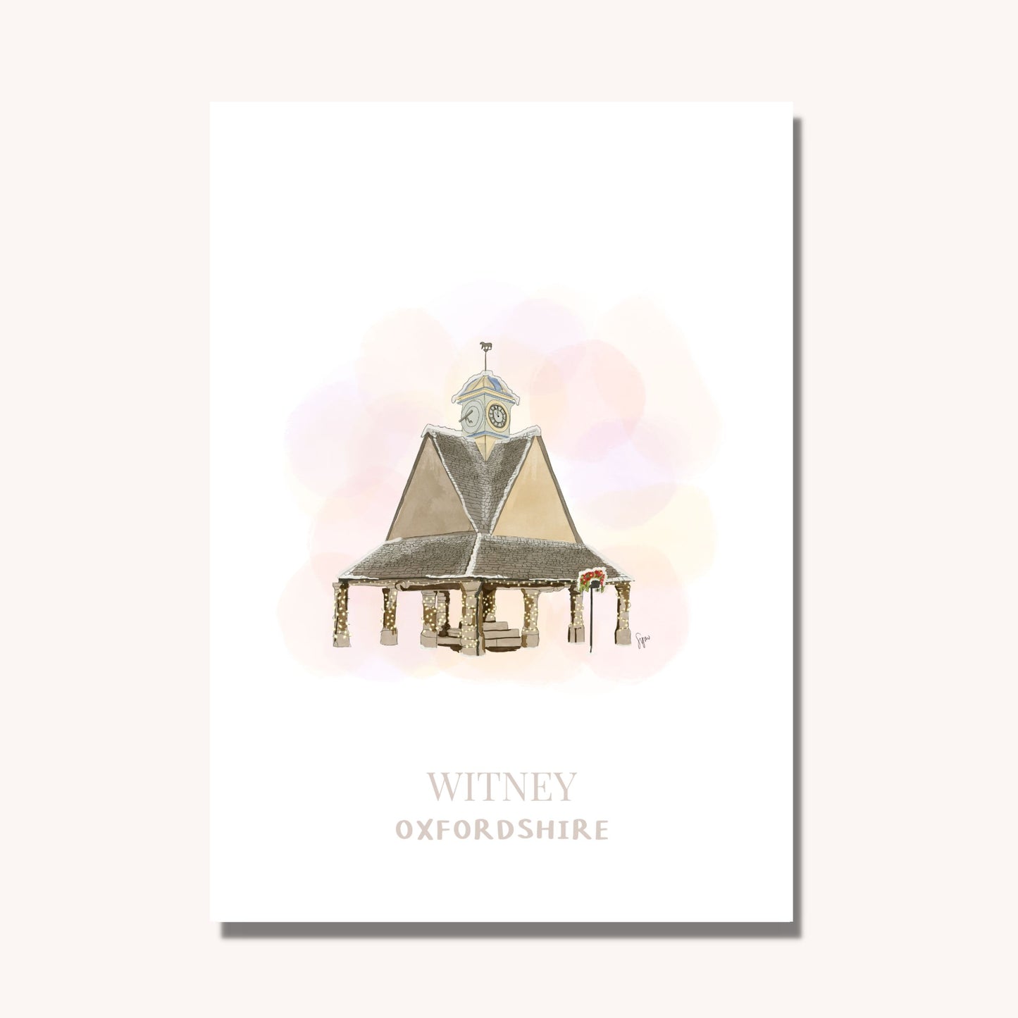 Witney Buttercross Illustration Art Print