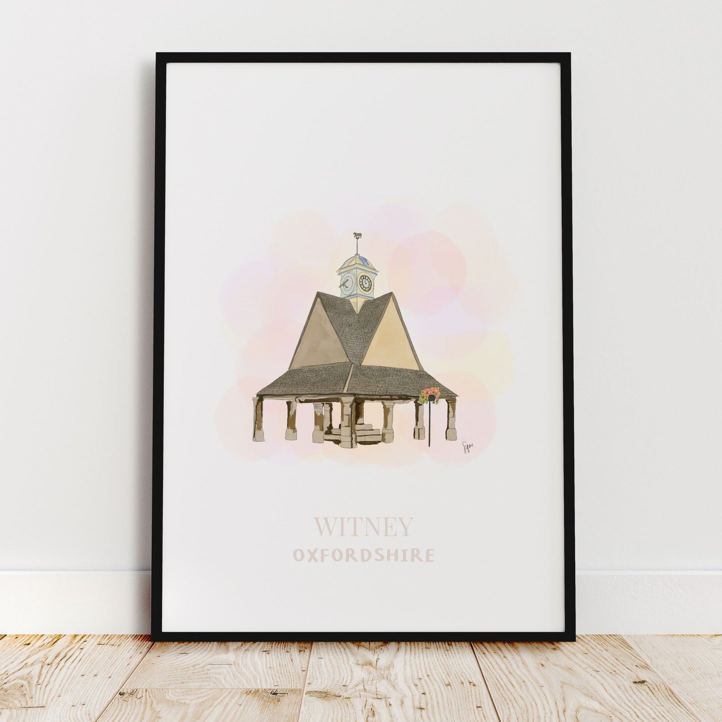 Witney Buttercross Illustration Art Print