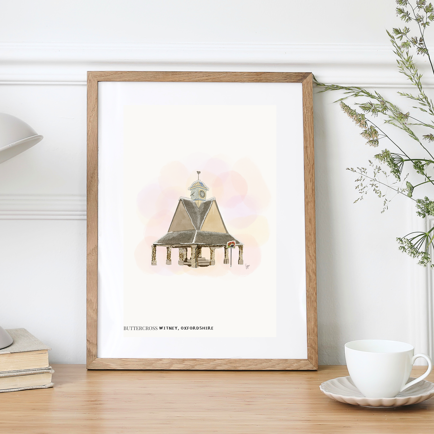Witney Buttercross Illustration Art Print
