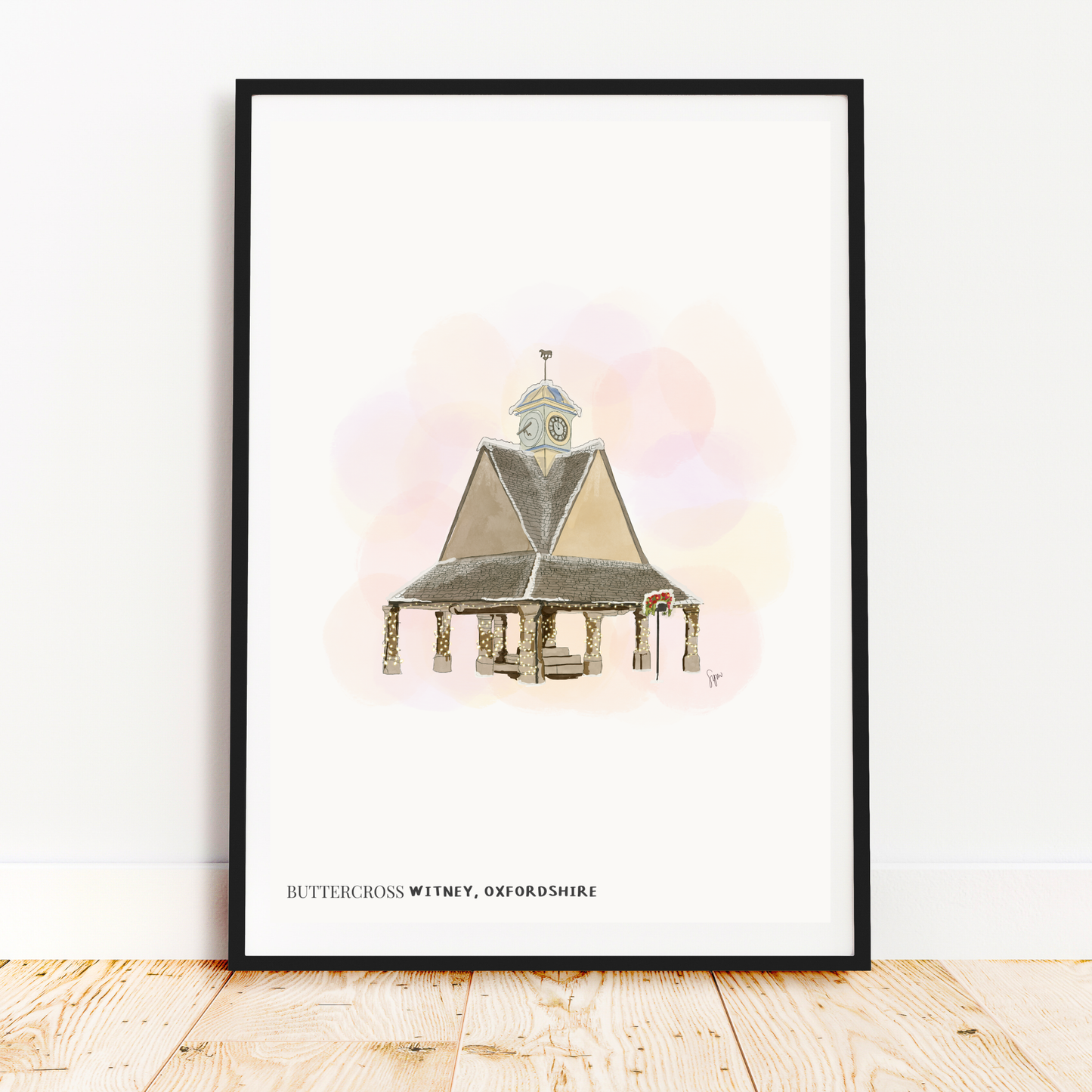Witney Buttercross Illustration Art Print