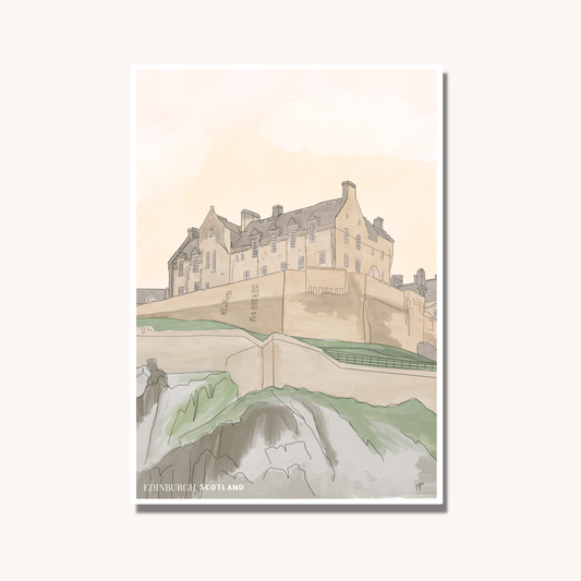 Edinburgh Castle Art Print