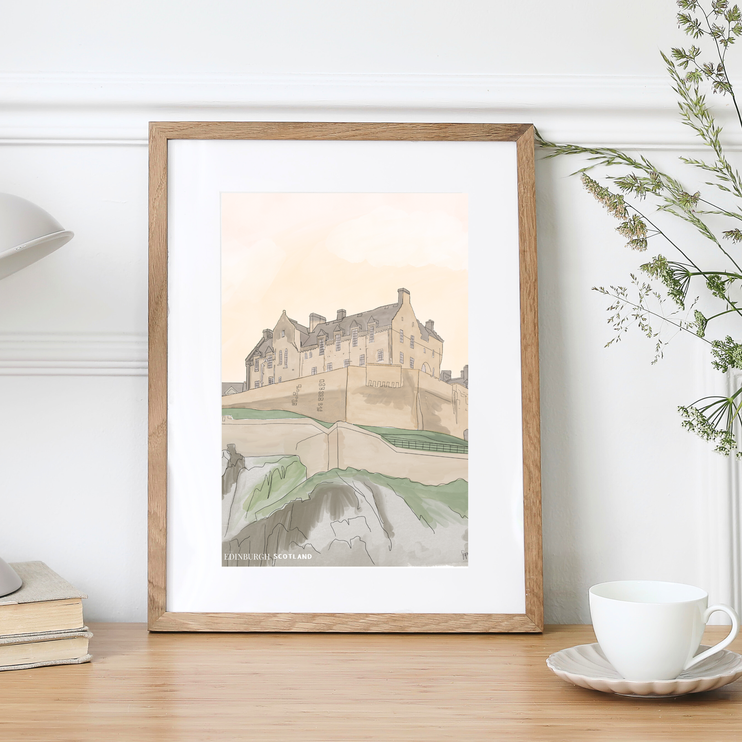Edinburgh Castle Art Print