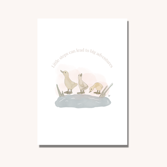 Little Steps Can Lead to Big Adventures Print