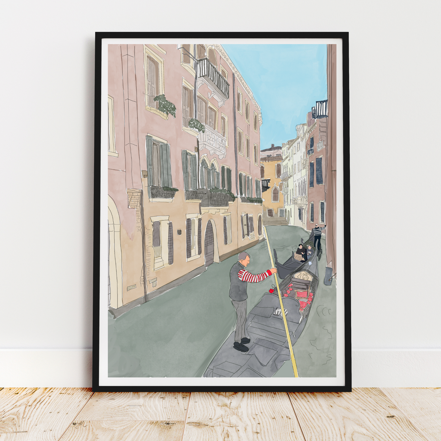 Venice canal art print