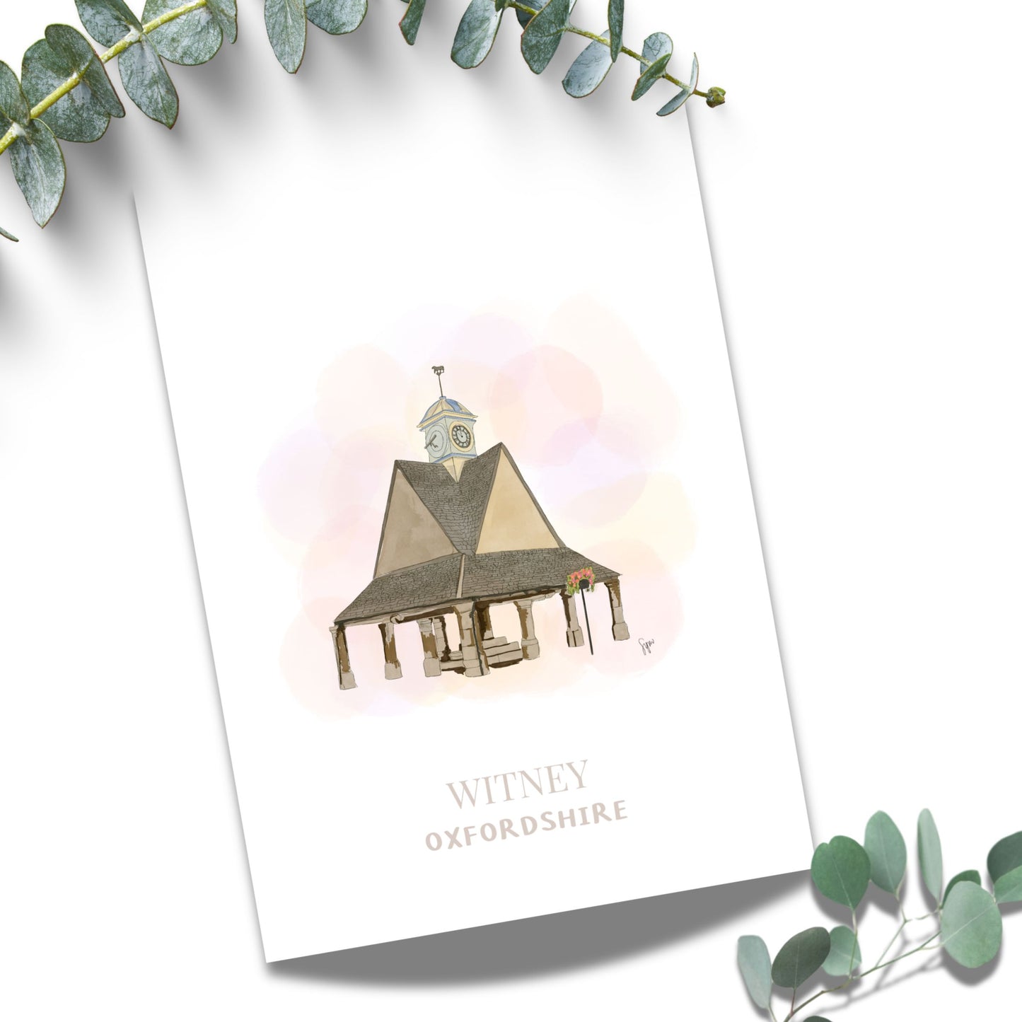 Witney Buttercross Illustration Art Print