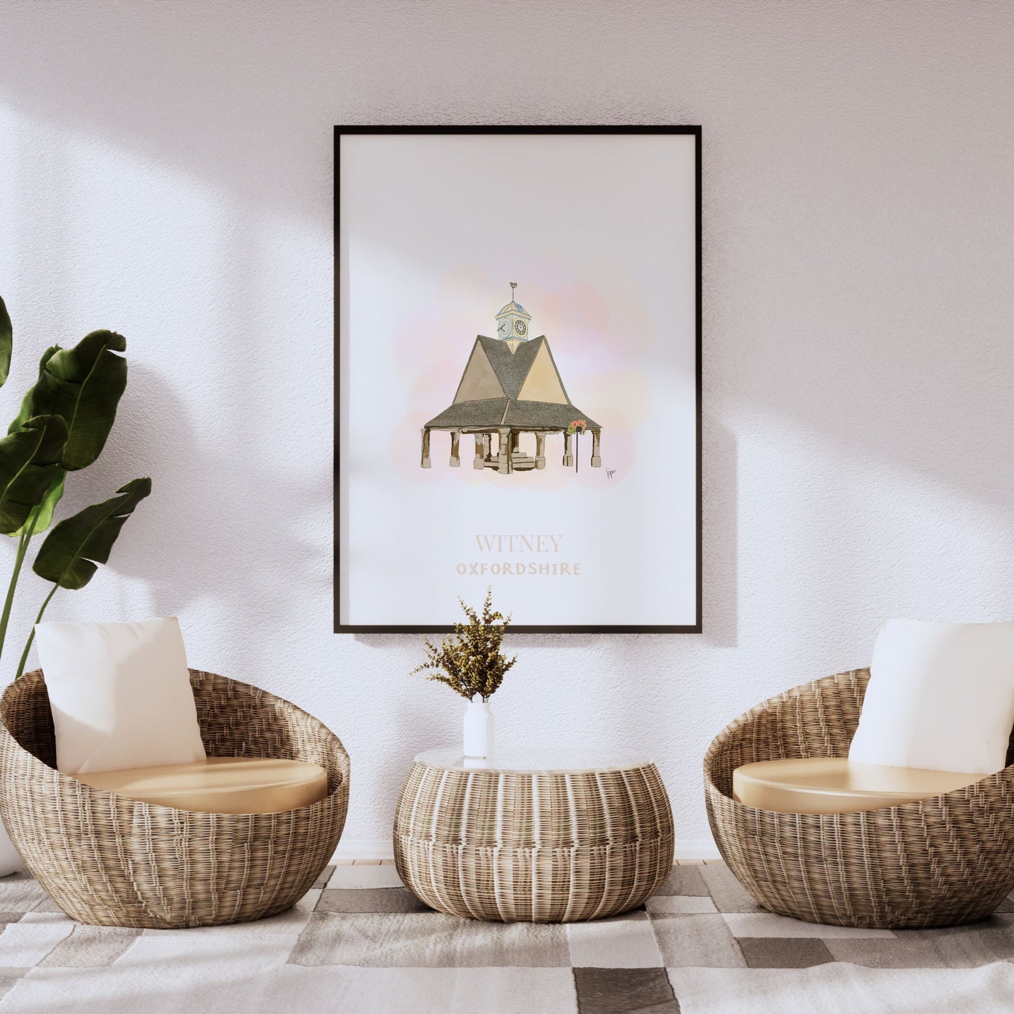 Witney Buttercross Illustration Art Print