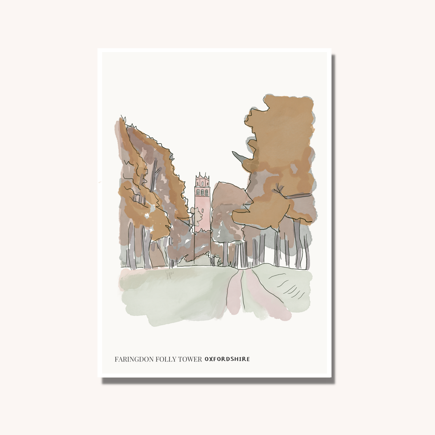 Faringdon Folly Art Print