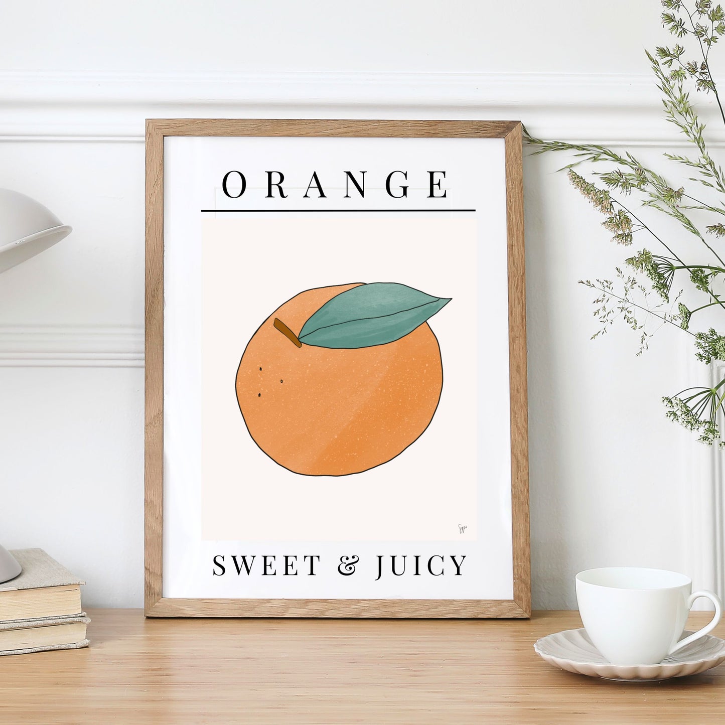 Sweet & Juicy Orange Illustration
