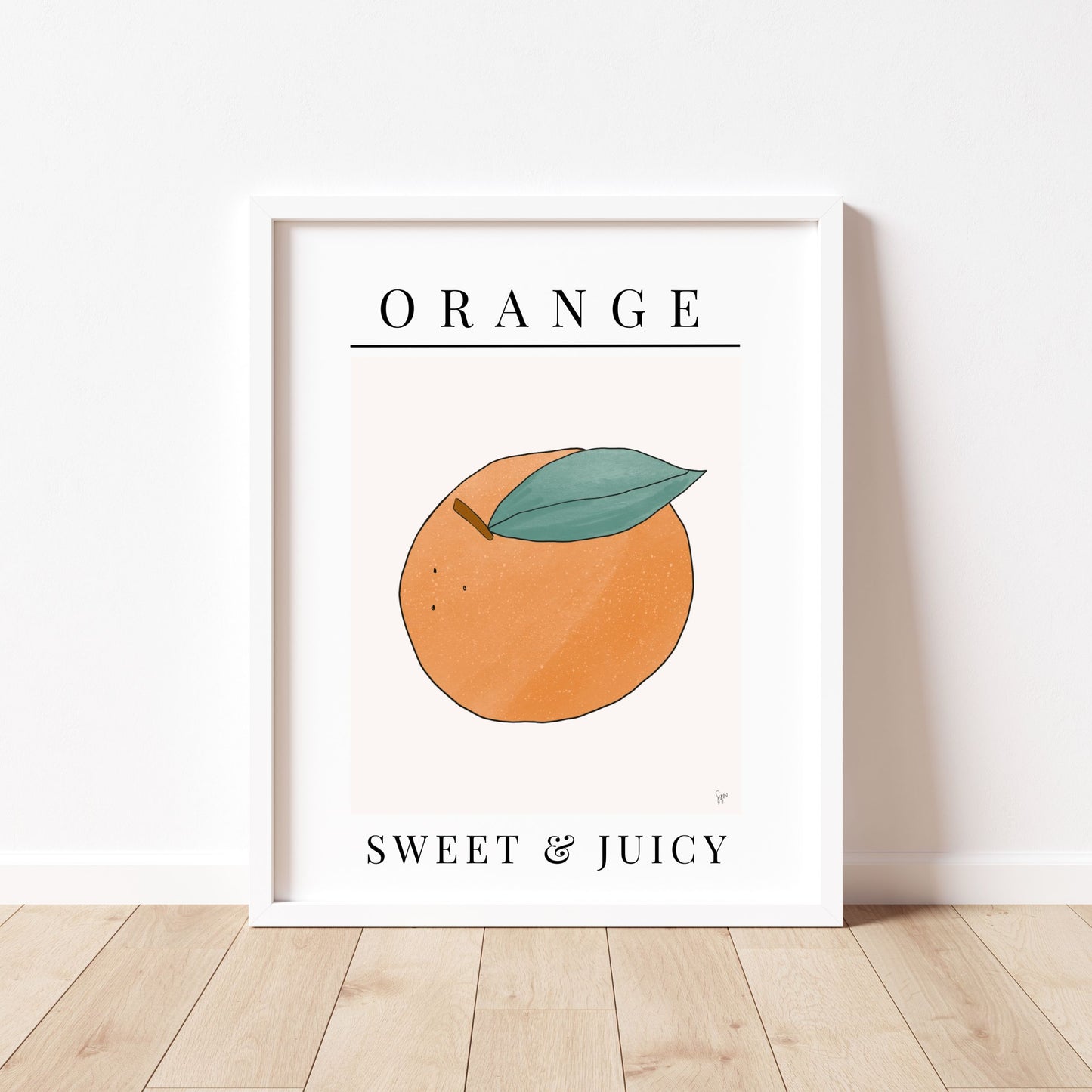 Sweet & Juicy Orange Illustration