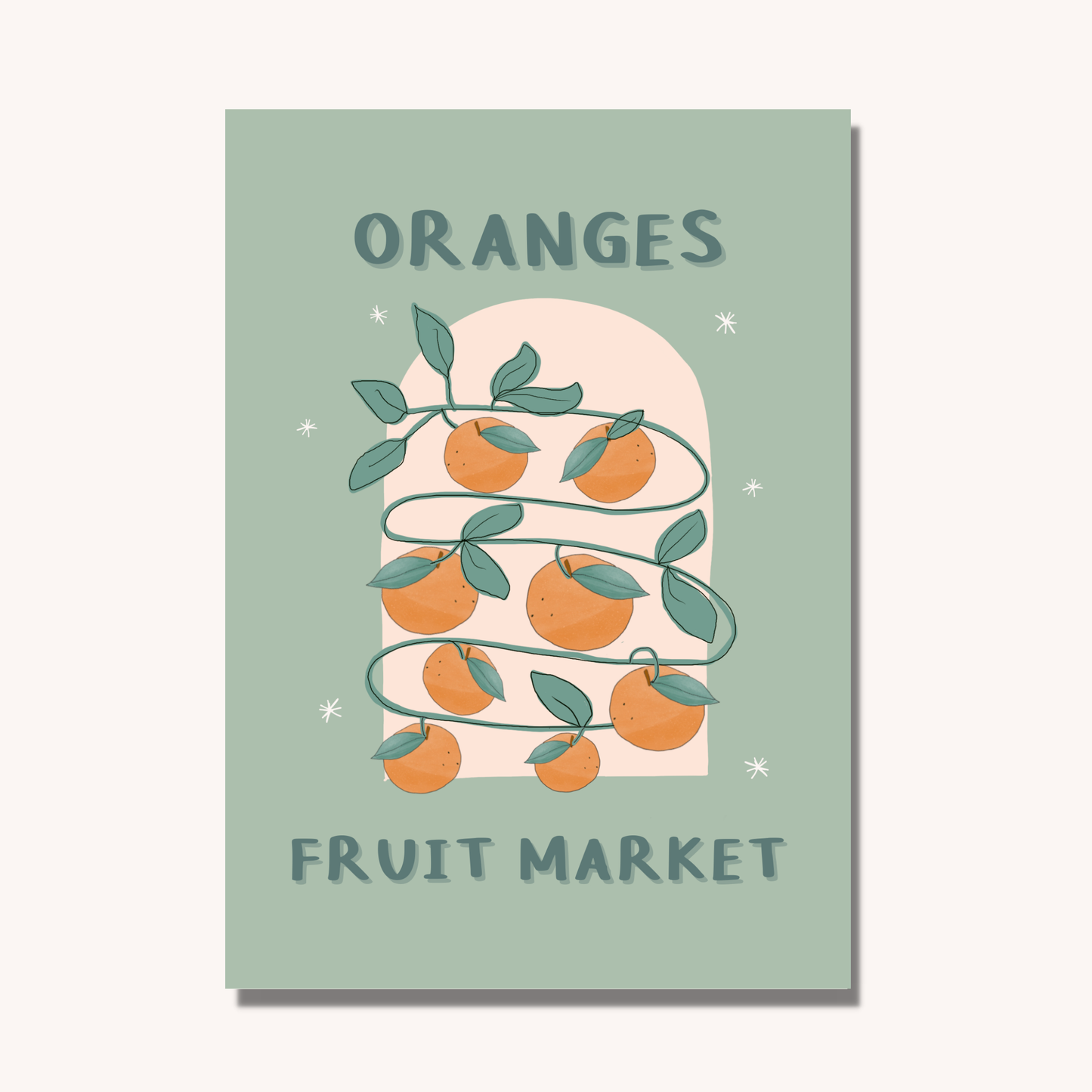 Oranges Fruit Market Inspired
