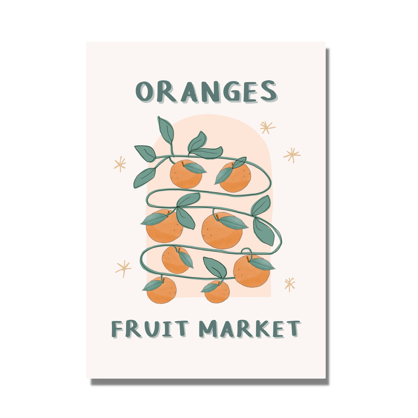 Oranges Fruit Market Inspired