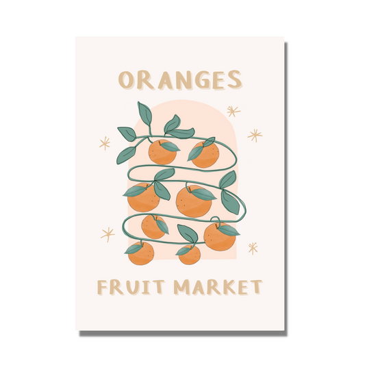 Oranges Fruit Market Inspired