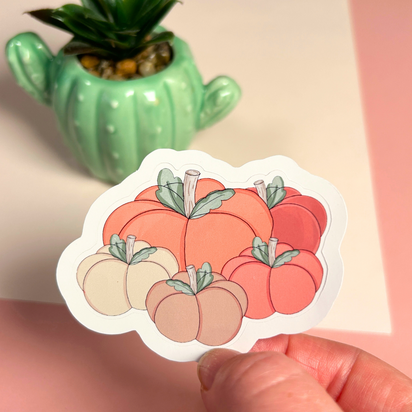 Autumn Pumpkin Patch Vinyl Sticker
