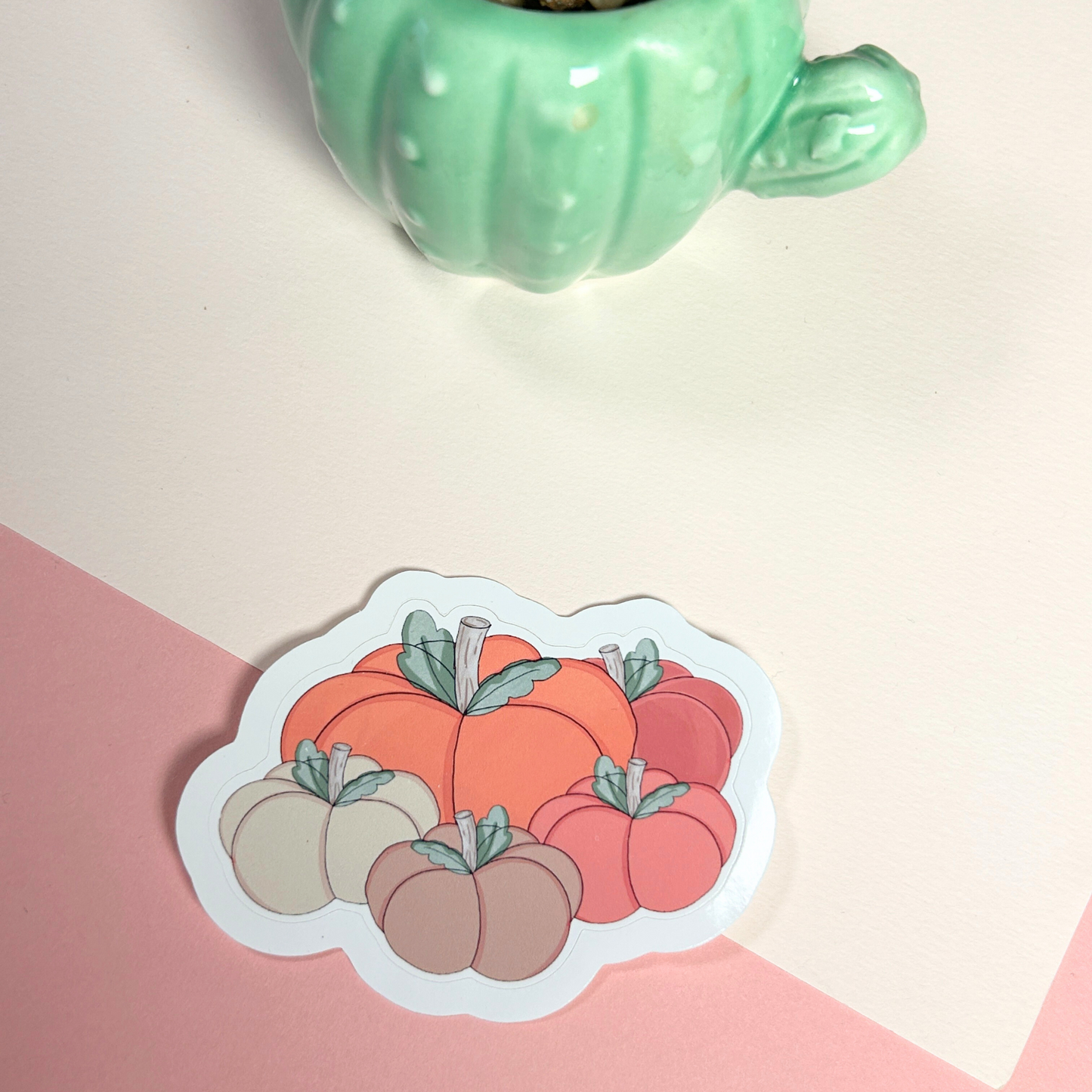 Autumn Pumpkin Patch Vinyl Sticker
