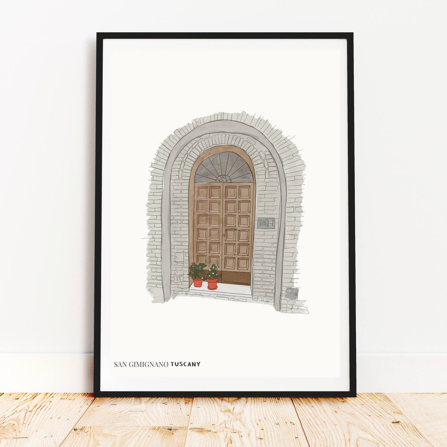 San Gimignano Doorway, Tuscany, Italy | Travel Wall