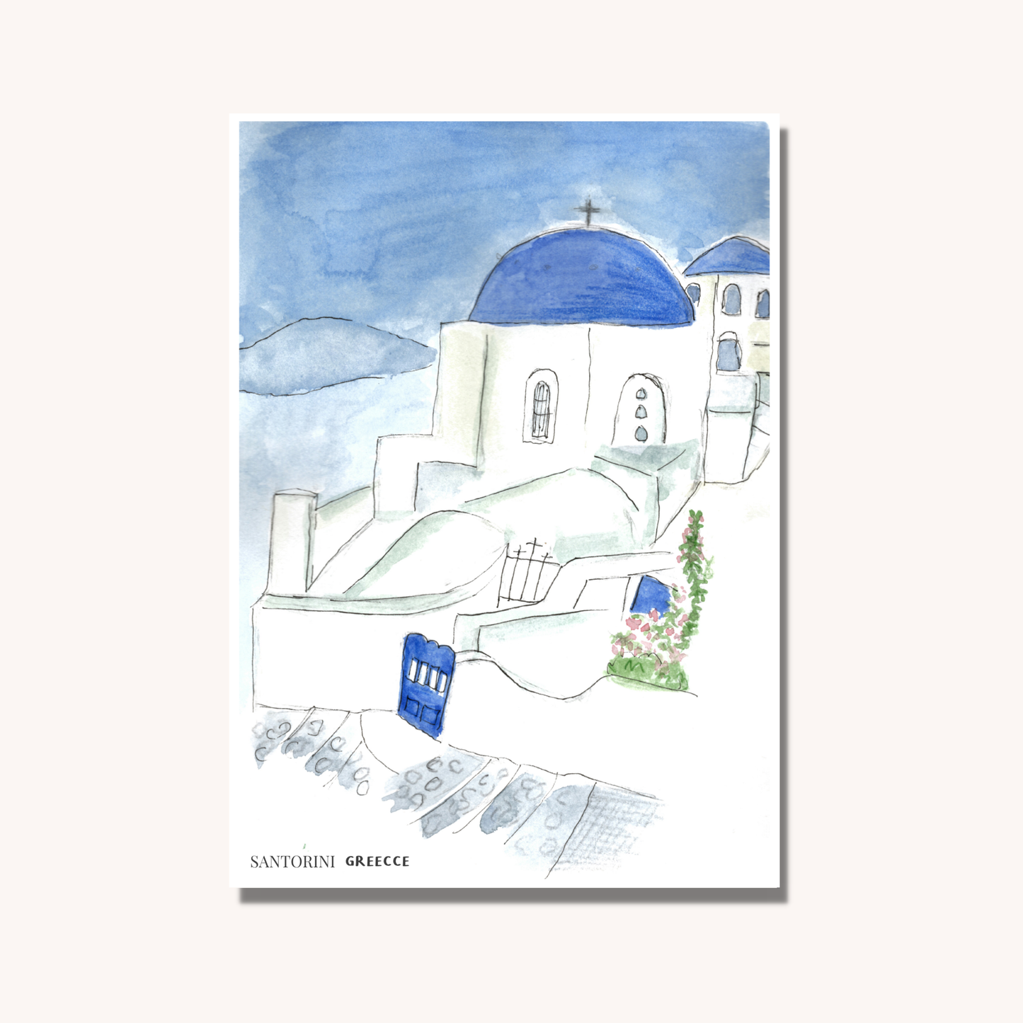 Santorini Greece Art Print
