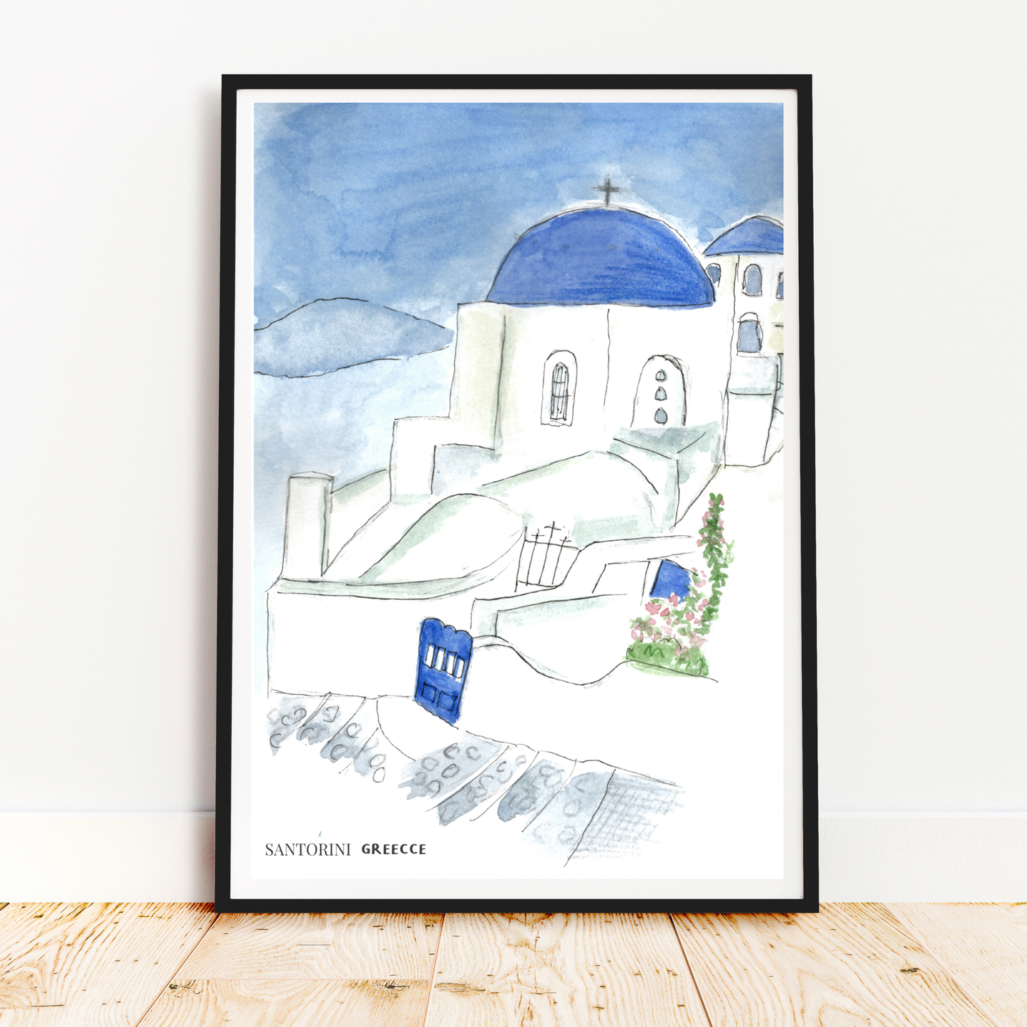 Santorini Greece Art Print