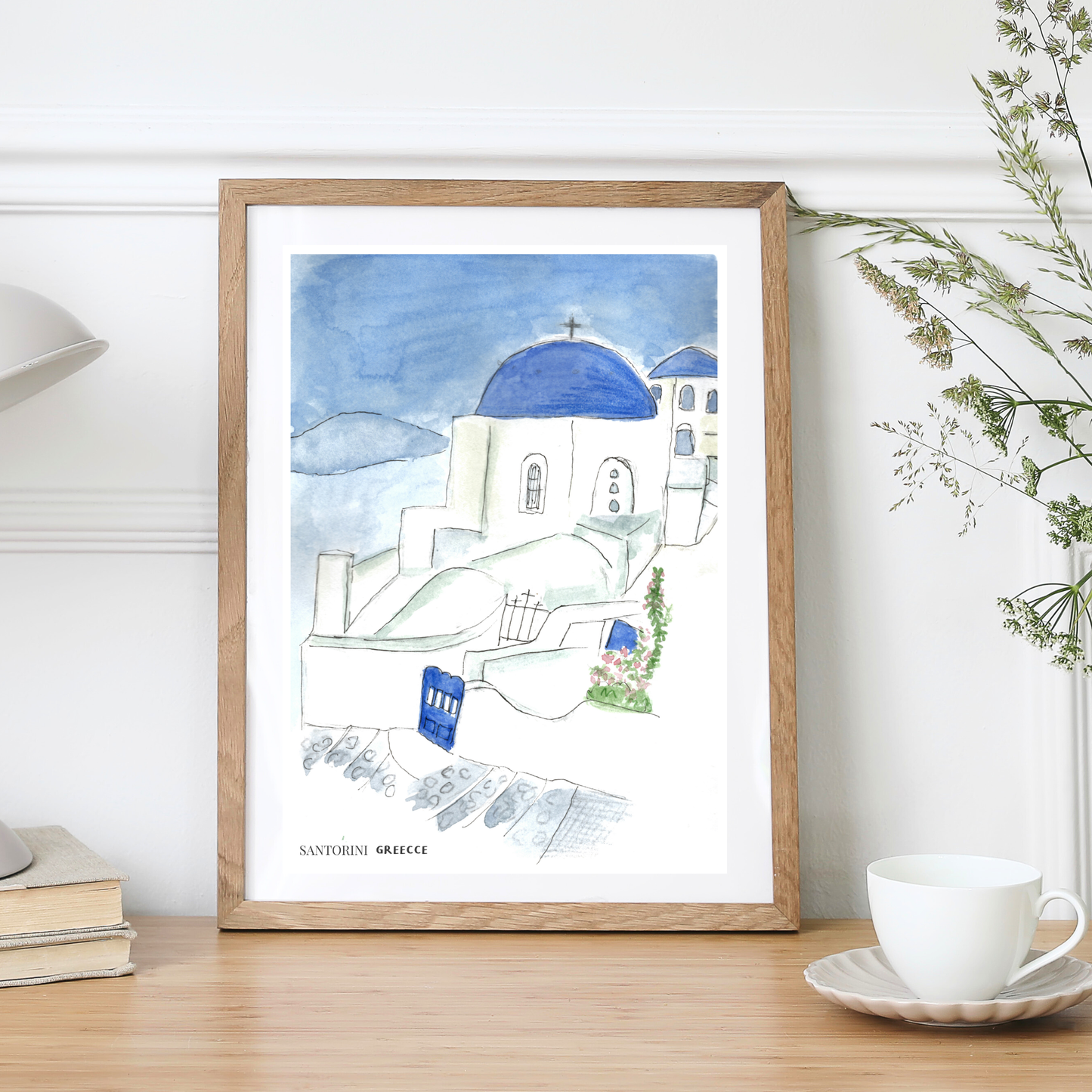 Santorini Greece Art Print