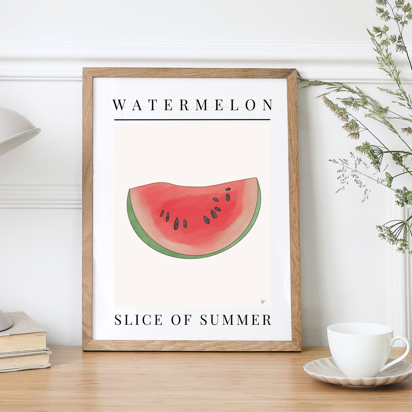 Watermelon Slice Art Print
