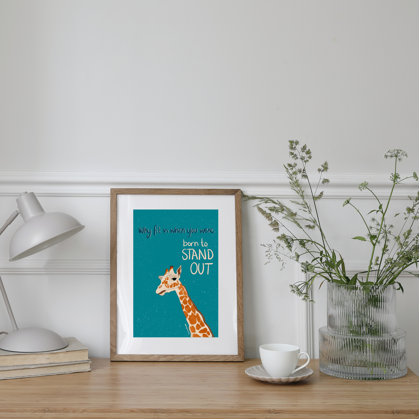 Born To Stand Out Giraffe Print