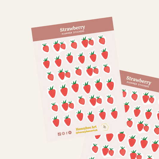 Strawberry Sticker Set