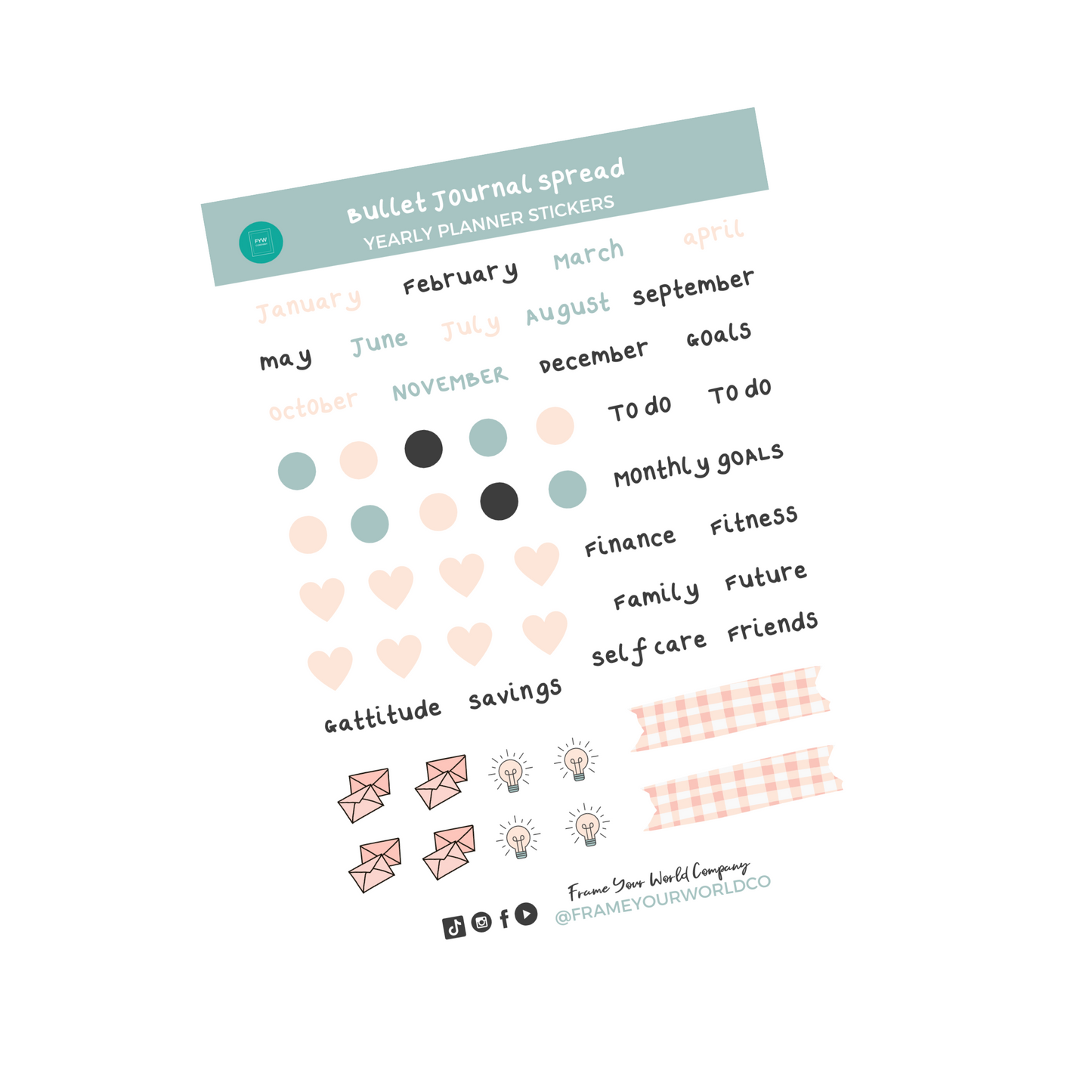 Yearly Planner Stickers